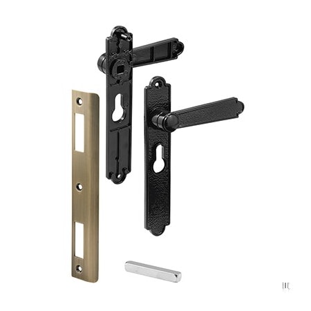 Prime-Line Diecast, Black Dimpled, Security Screen or Storm Door Lever (1 Set) K 5063